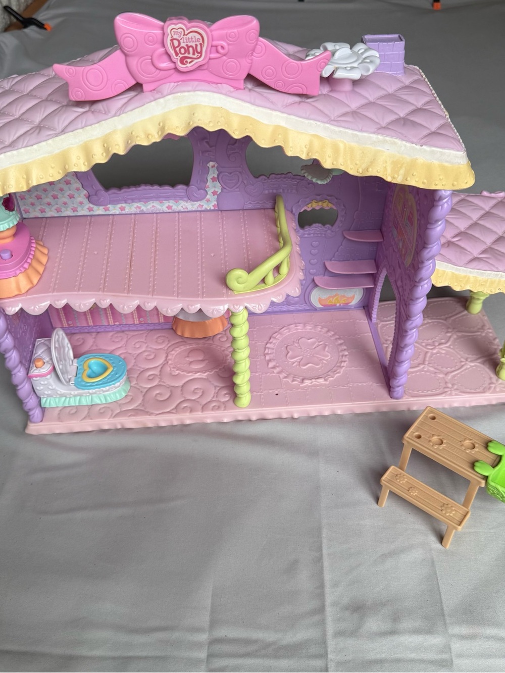 My Little Pony Pink Purple & Yellow Playhouse Accessory Set